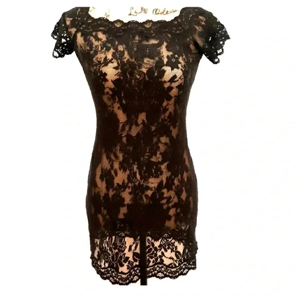 Victoria's Secret Other - Victoria’s Secret black stretch lace chemise nightie